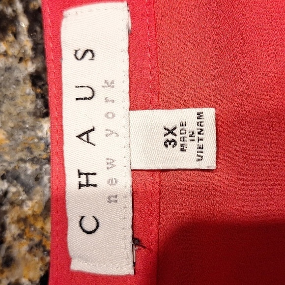 Womens Chaus 3/4 rolltab sleeve plus size blouse size 3X. EUC - Picture 4 of 5